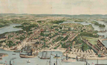 Bird's Eye View of the City of Annapolis, MD. New York, 1864