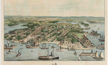 Bird's Eye View of the City of Annapolis, MD. New York, 1864
