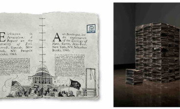 Excerpt from (left) Illuminated Biography, 2023, and (right) Legends and Myths of Ancient Minnesota, 2020, both by Brooks Turner