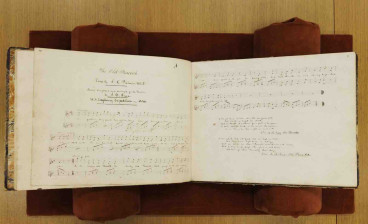 The Old Peacock from the music manuscript of songs written shipboard by James Dwight