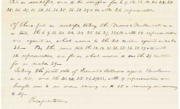 Abraham Lincoln's handwritten strategy blueprint for his 1858 Senate race against Stephen A. Douglas