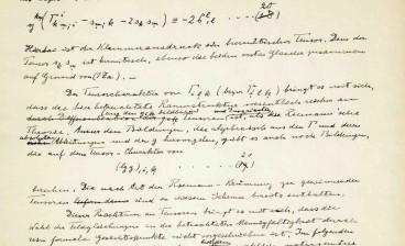 Albert Einstein manuscript handwritten in German in the 1940s regarding his formulation of the United Field Theory (estimate: $18,000-$24,000)