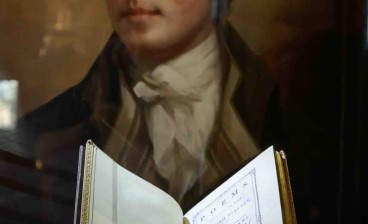 The Kilmarnock Burns edition on display