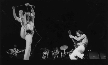 The Who with mystery drummer, original photograph, 1973