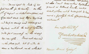 Charles Dickens to Thomas Beard, Devonshire Terrace, June 21, 1849 (detail)