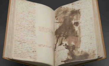 Benjamin Franklin, ink-stained draft of The Life of Benjamin Franklin, 1771-1789