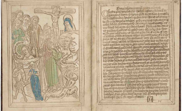 Ars moriendi (block book), Netherlands or Lower Rhine, approximately 1467-1469