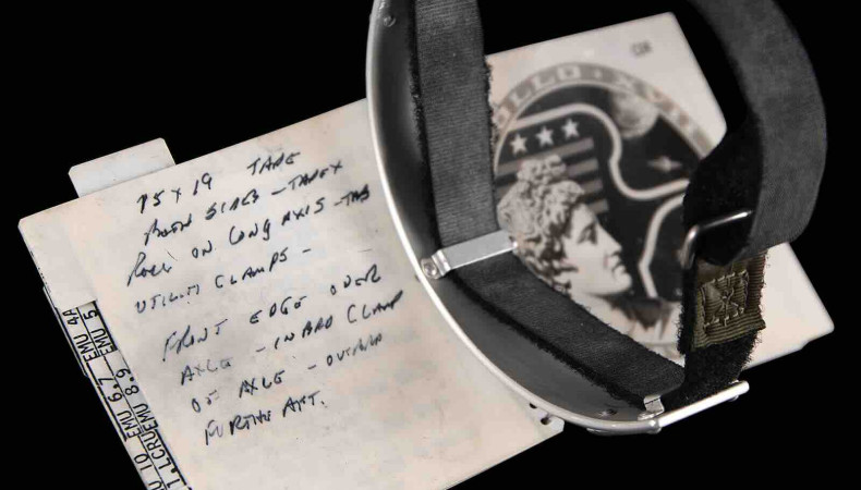 Gene Cernan’s lunar surface-used cuff checklist