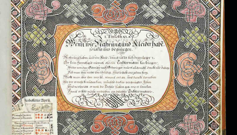 Hieronymus Tochtermann's Schriften Buch (Augsbourg, 1744-1747), from Librarie Paul Jammes 
