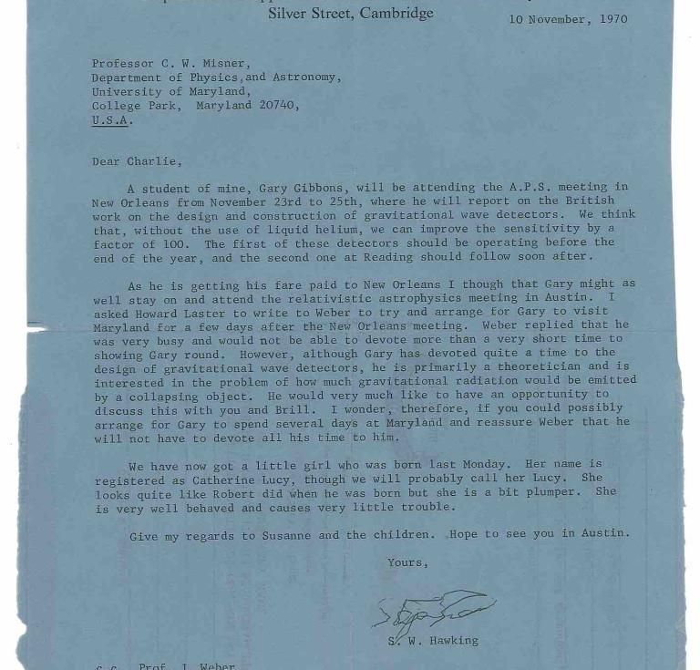 Hawking letter