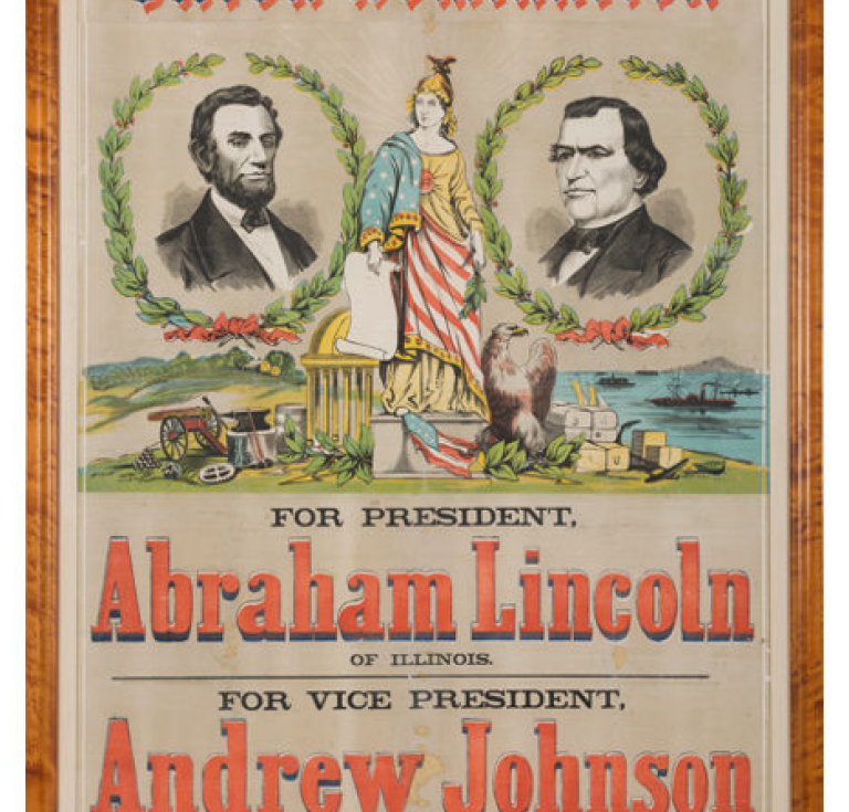Lincoln-Johnson Campaign Poster