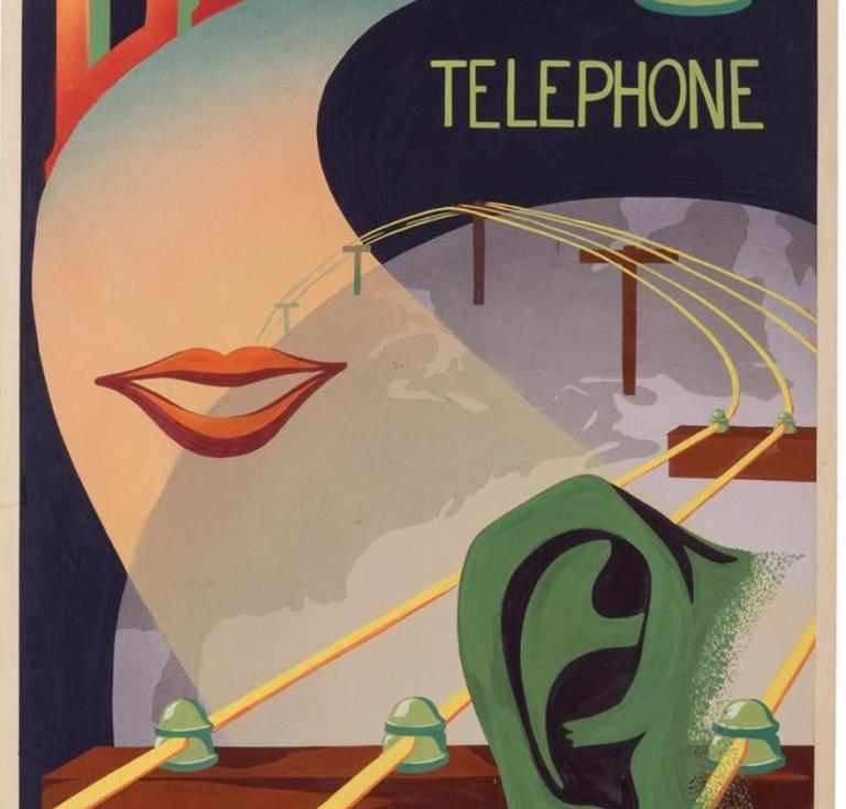 Bell Telephone original poster art