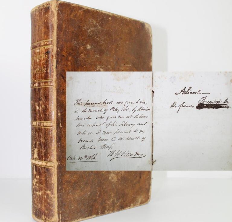 Lincoln-signed book