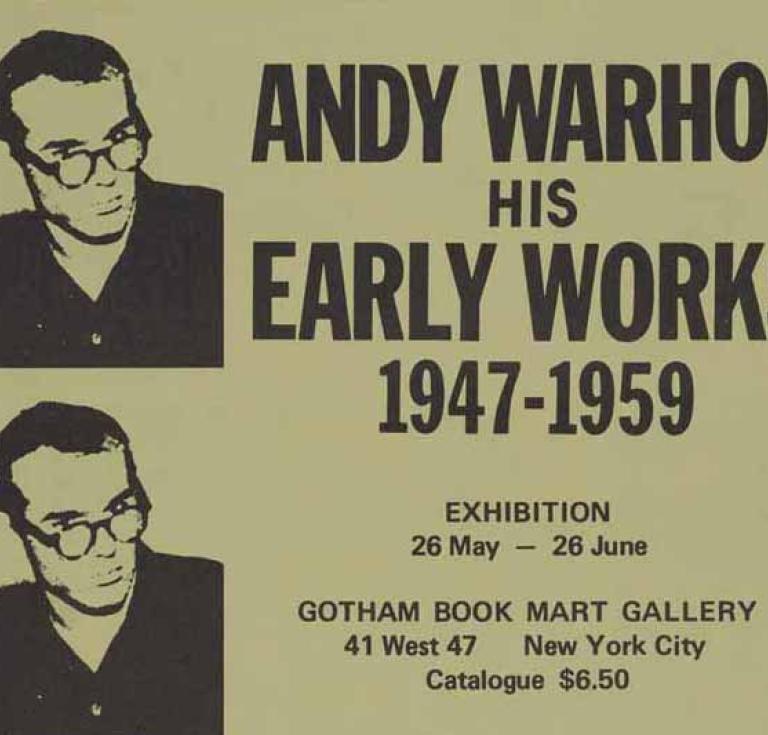 Andy Warhol His Early Works 1947-1959.