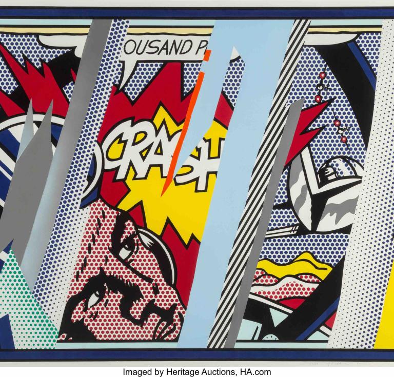 screenprint from Roy Lichtenstein’s popular Reflection series 