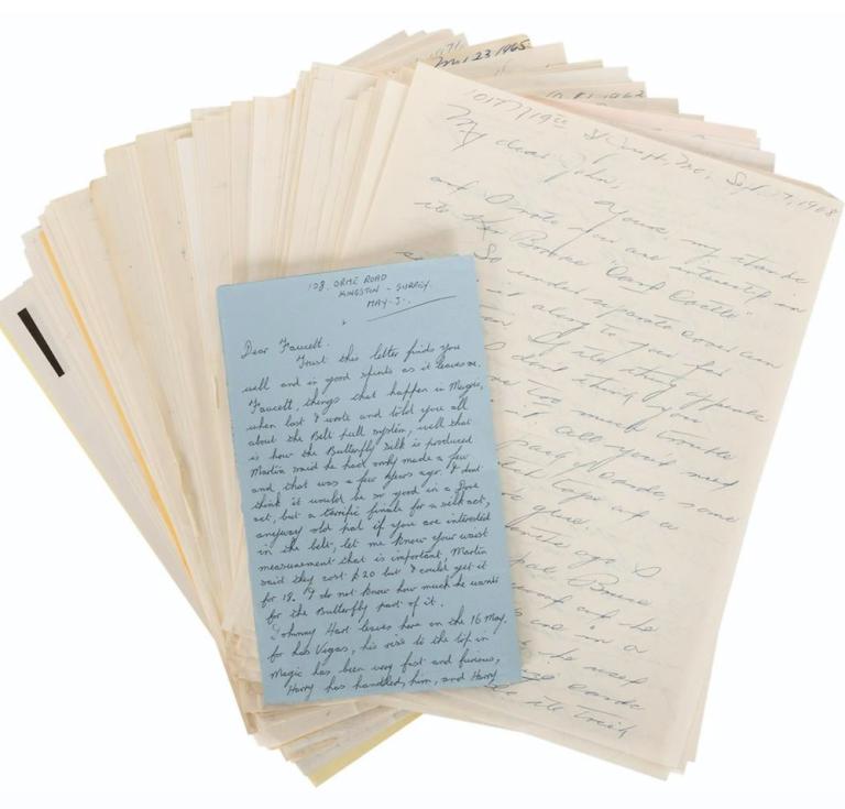 Archive of letters from magician Faucett Ross