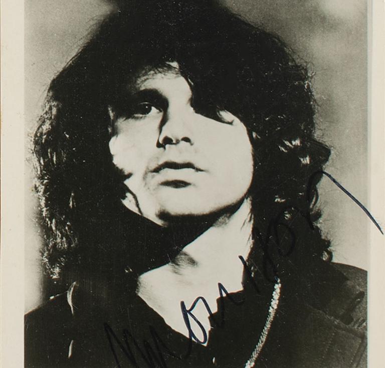 Jim Morrison signed photo
