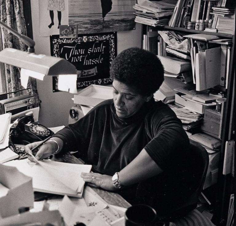 Audre Lorde in Her Home Study