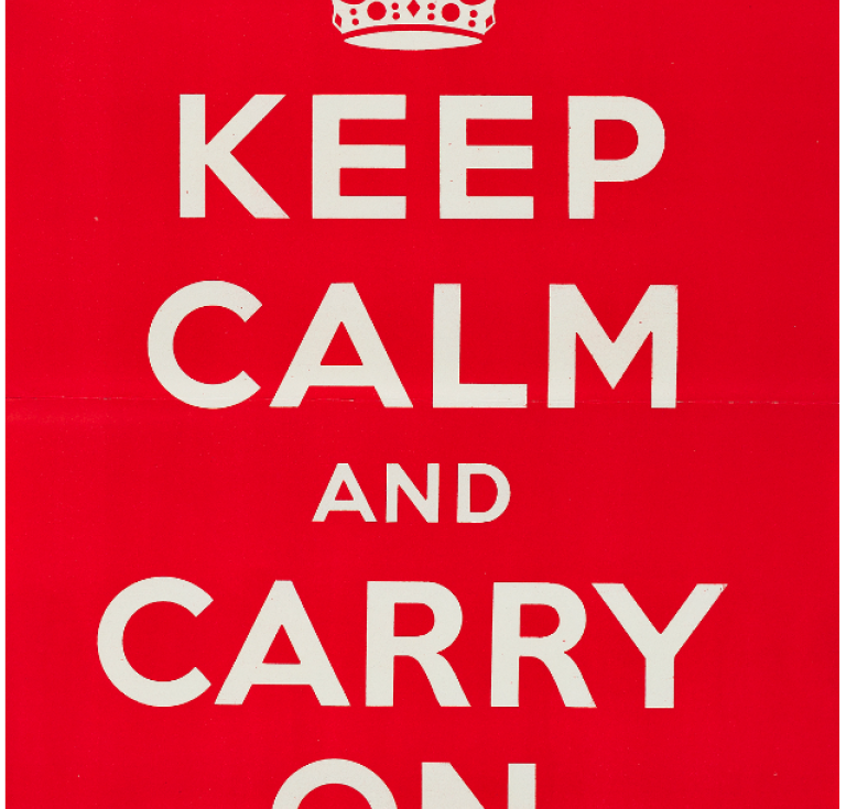 "Keep Calm and Carry On" poster 