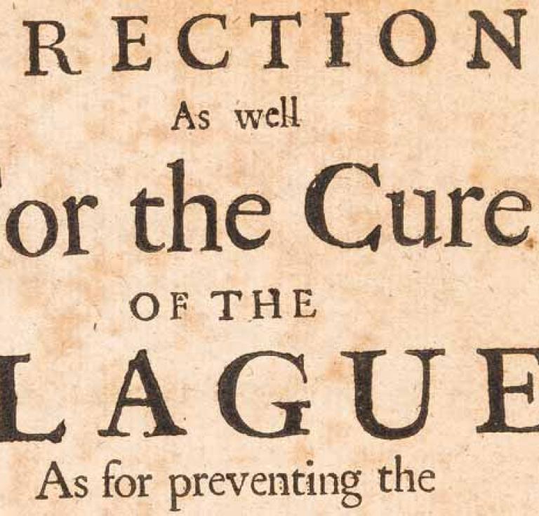Directions for the Cure of the Plague… (1665).