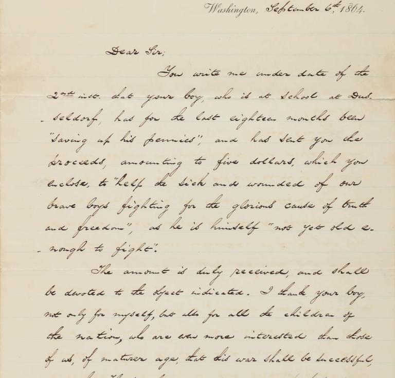 Lincoln letter to a schoolboy