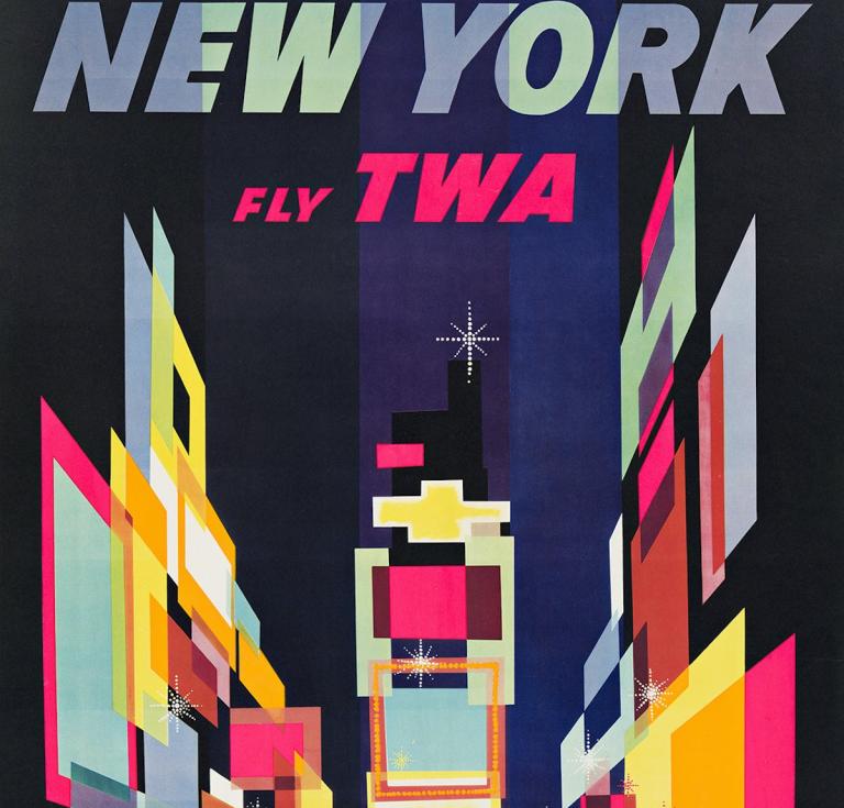 David Klein, New York / Fly TWA, 1956
