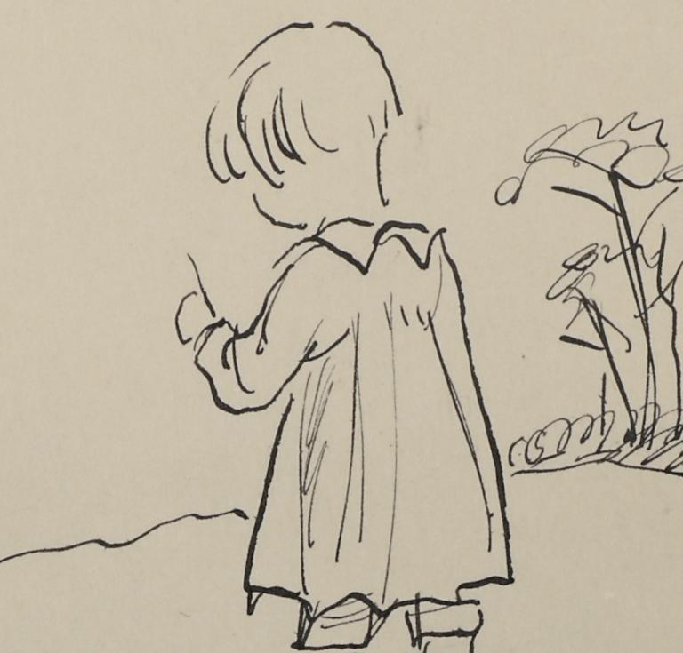 Sketch of Christopher Robin by E.H. Shepard