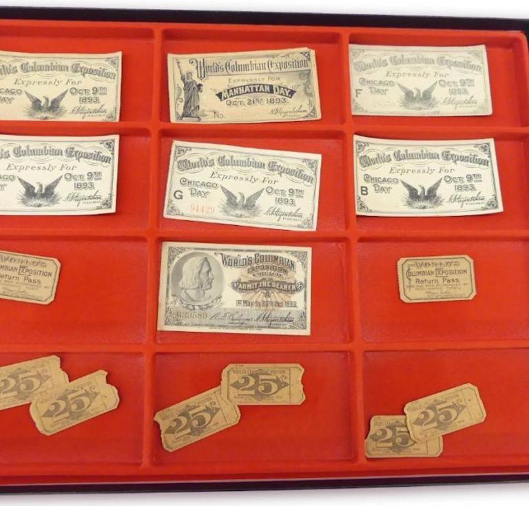 1893 World's Columbian Exposition Tickets