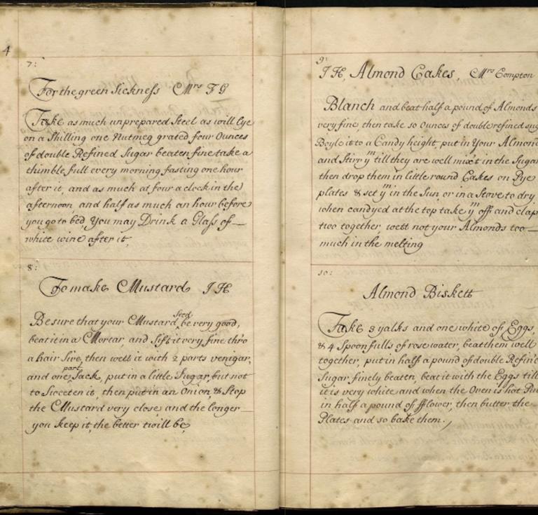Manuscript cookbook 1680-1700