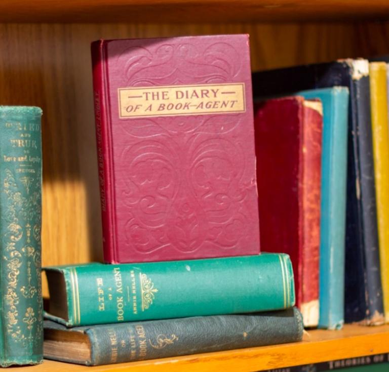 Books from Jessica Camille Jordan's prize-winning collection, "Women in Subscription Bookselling."