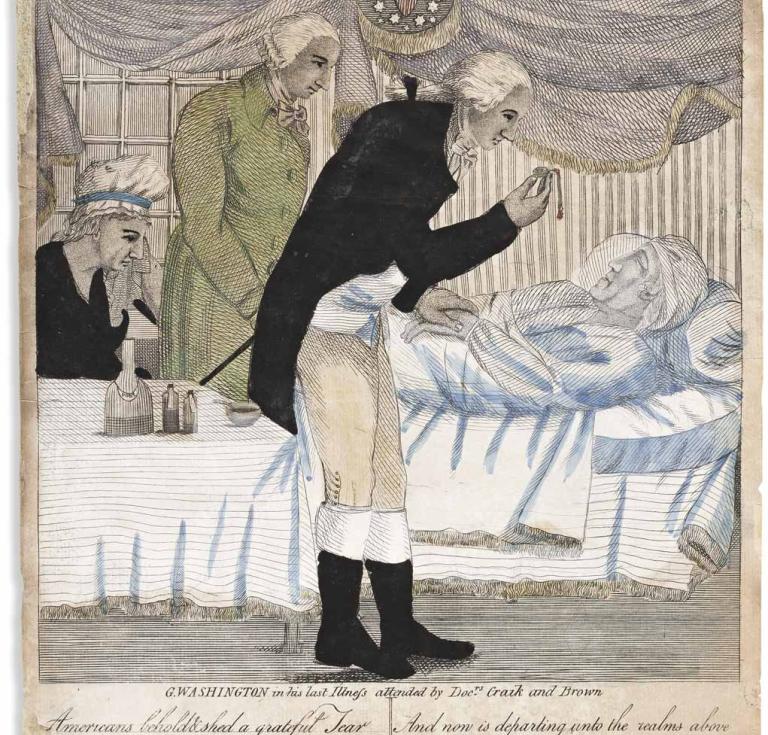 G. Washington in his Last Illness, Attended by Doc’rs Craik and Brown