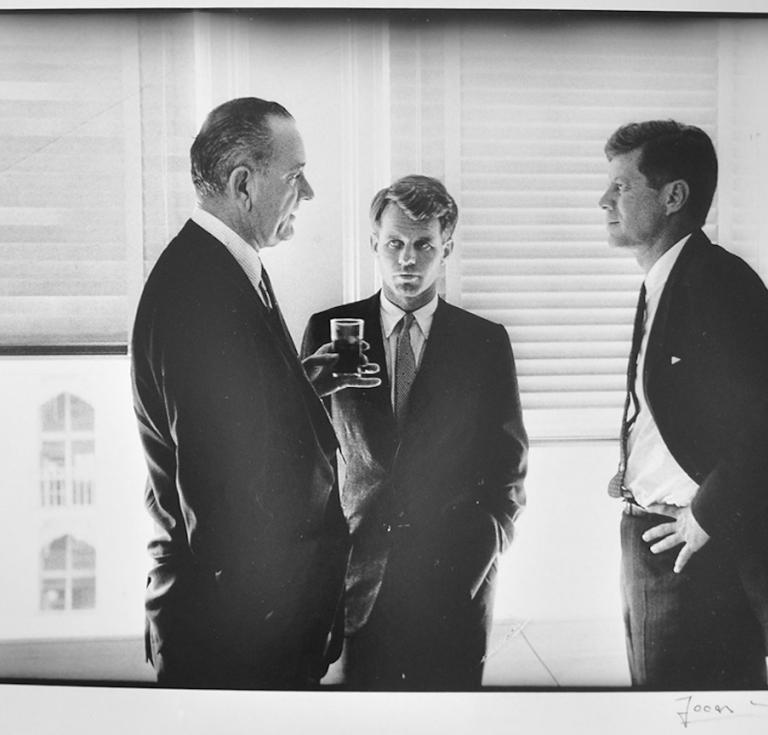 Lyndon B. Johnson, Robert Kennedy and John F. Kennedy 