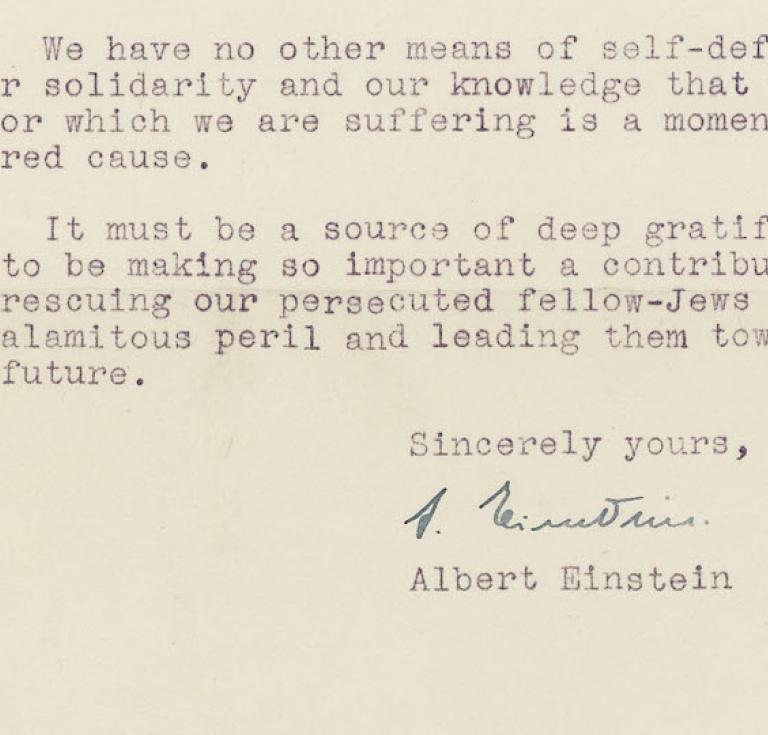 Einstein letter to William Morris