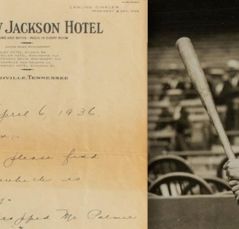 Lou Gehrig manuscript letter