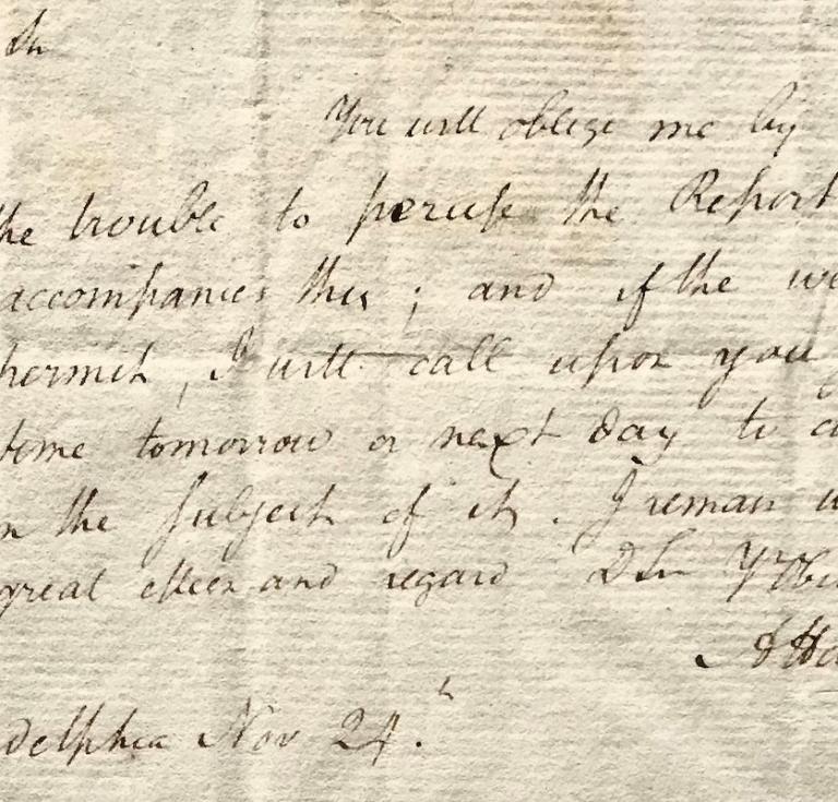 Hamilton letter to Madison