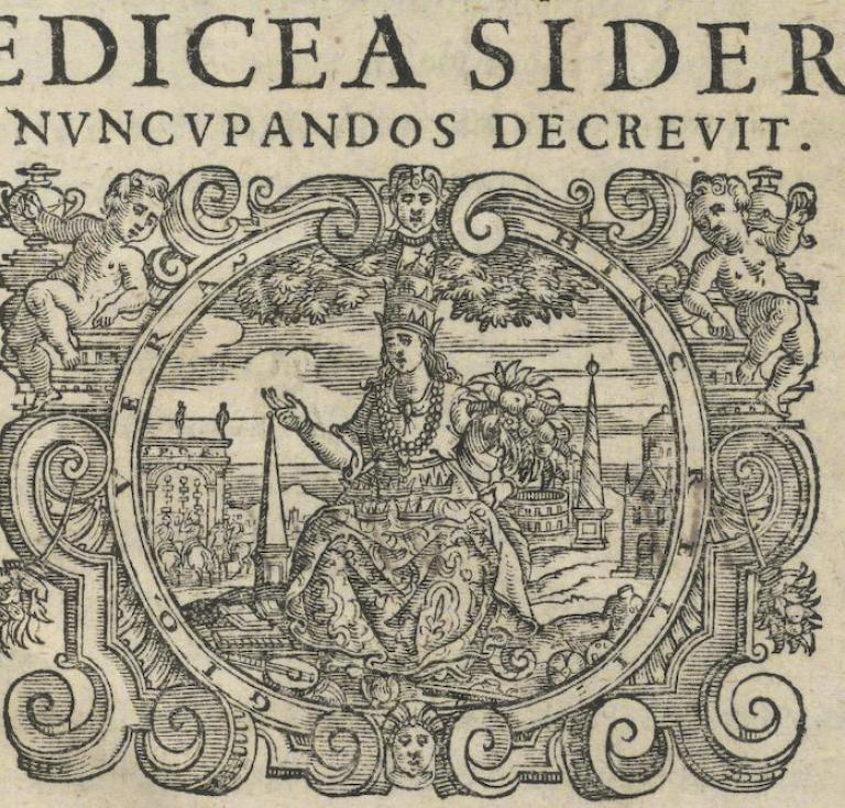 Printer’s device from Sidereus nuncius, 1610