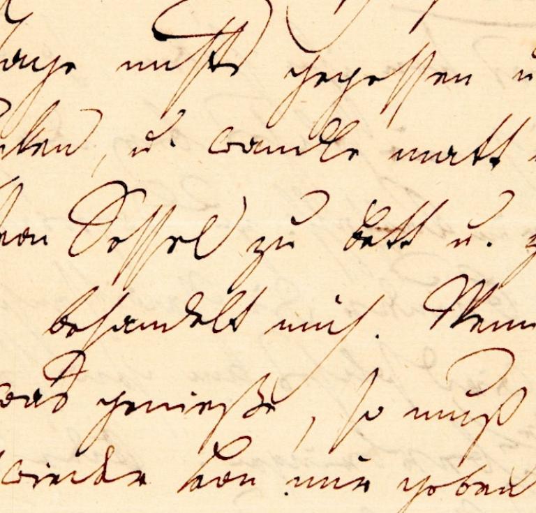 Franz Schubert letter detail