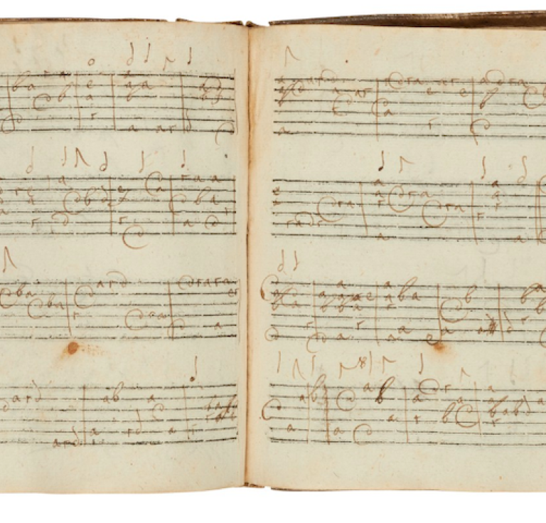 Lute music manuscript 