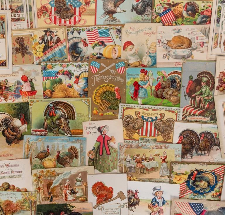 Vintage Thanksgiving postcards