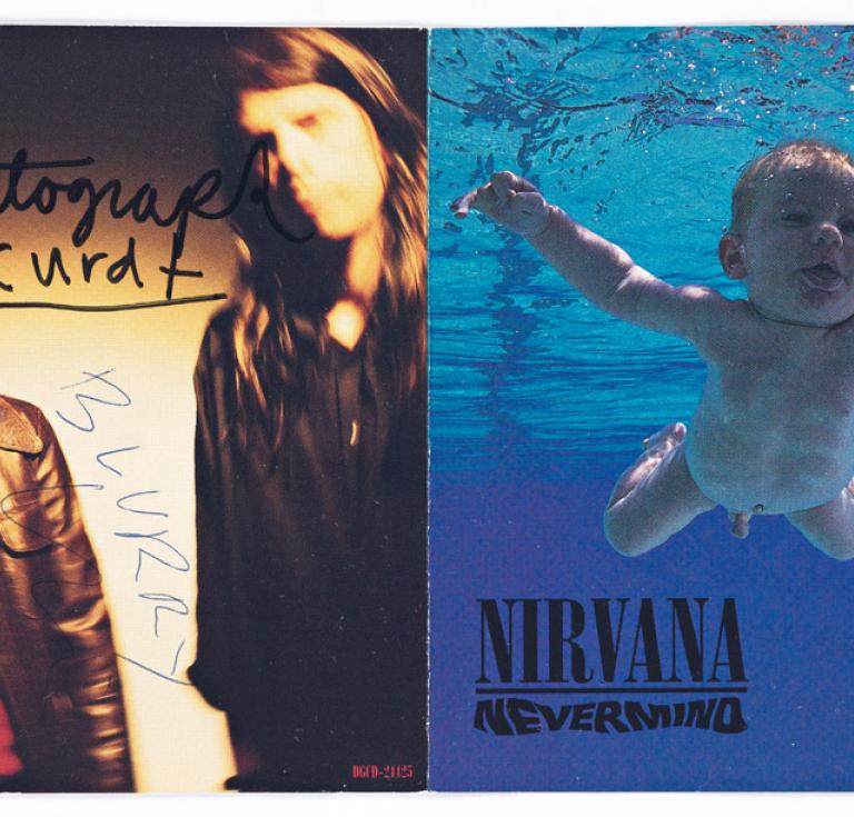 Nevermind CD signed by Kurt Cobain