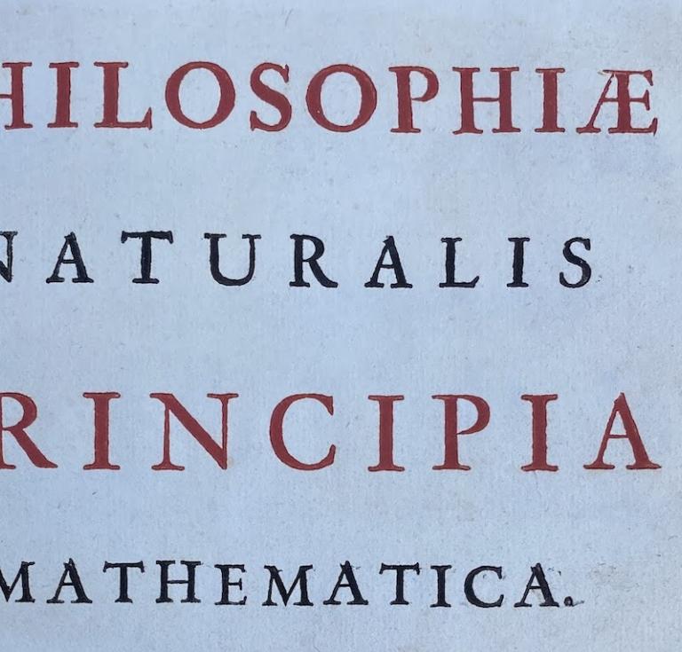 Principia third edition title page