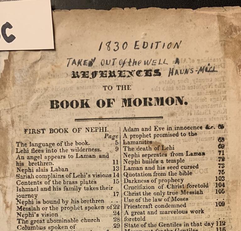 Book of Mormon first edition 