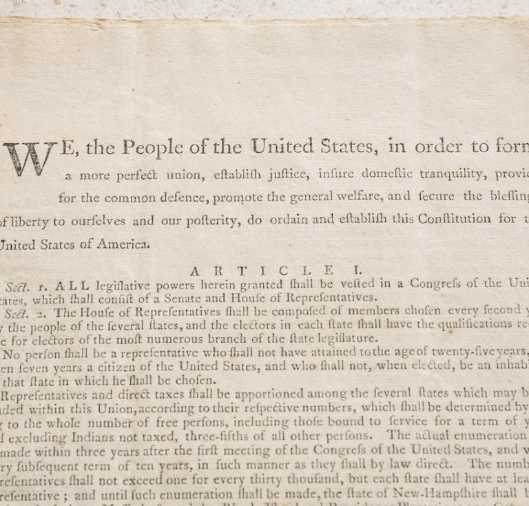 The Official Edition of the U.S. Constitution detail