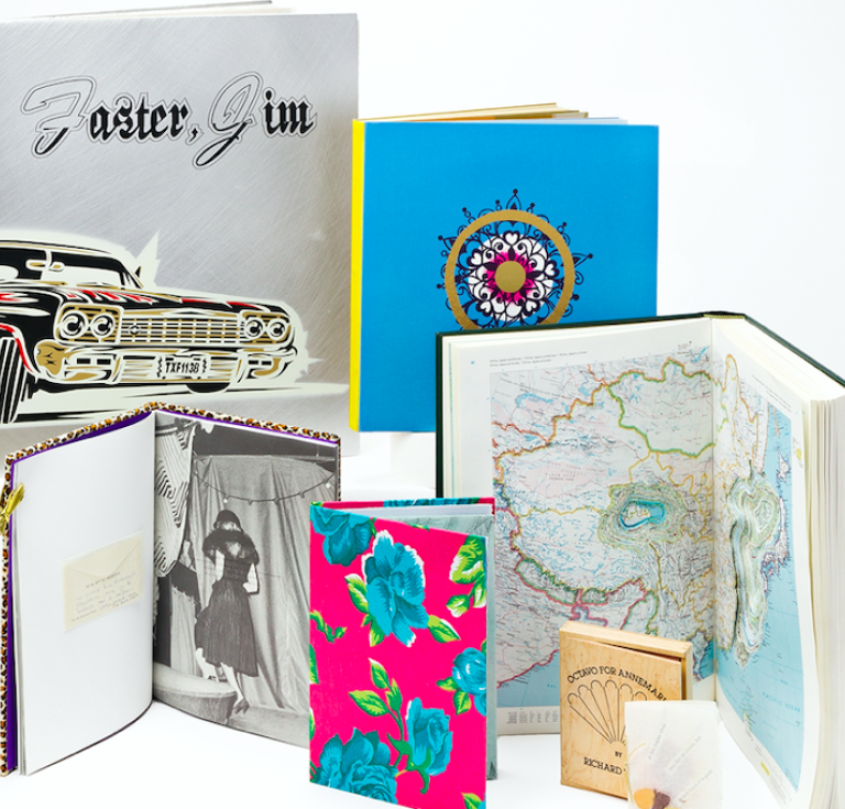 Group of contemporary artists' books
