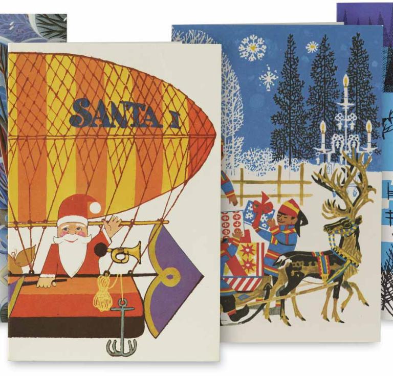 Vintage Santa cards