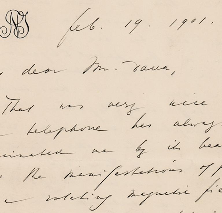 Tesla letter February 19, 1901