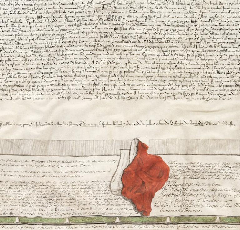 1733 printing of the Magna Carta