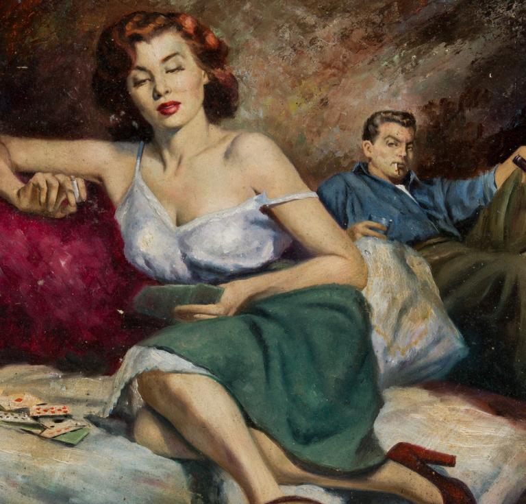 Part-Time Wife, paperback cover art by Lou Marchetti, 1953