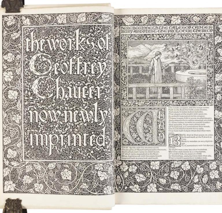 Kelmscott Press printing of The Works of Geoffrey Chaucer