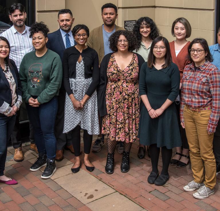 The 2022–24 cohort of Mellon fellows at Rare Book School